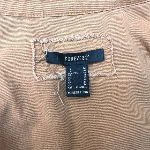 Forever 21 Corduroy Canvas Shirt Workwear Granola Girl Utility Gorpcore Size M - Picture 4 of 4